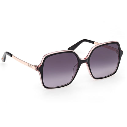 Guess 00270 Shiny Black w Shiny Rose Gold Smoke Gradient GU00270/S 01B (57)