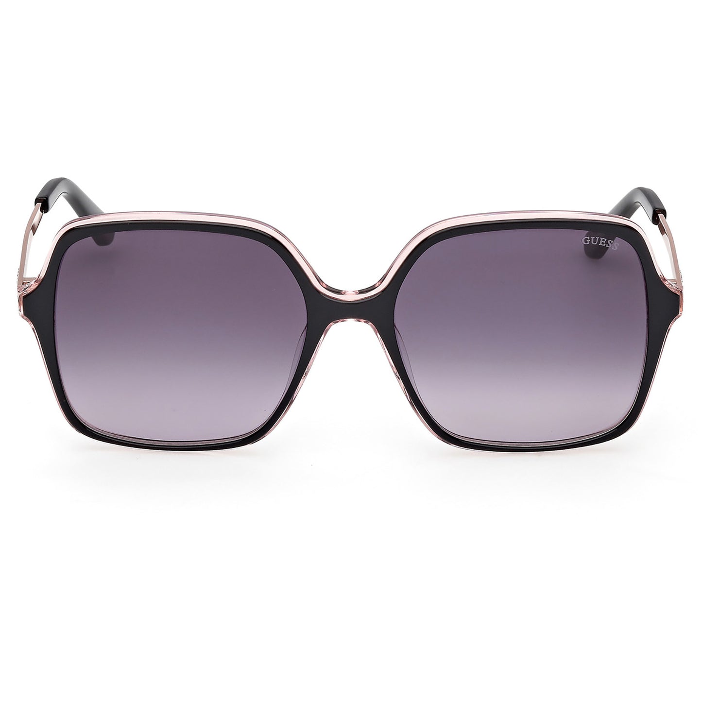 Guess 00270 Shiny Black w Shiny Rose Gold Smoke Gradient GU00270/S 01B (57)