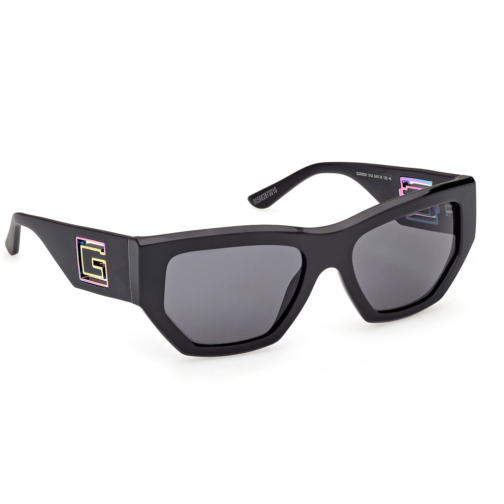 Guess 00291/S Shiny/Matte Black Smoke/Blue GU002915401A (54)