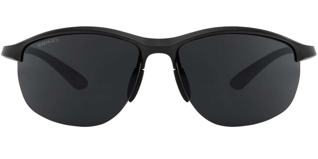 Serengeti James Polarised Shiny Black Saturn Smoke (754002)