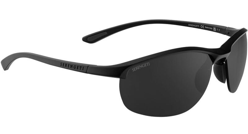 Serengeti James Polarised Shiny Black Saturn Smoke (754002)