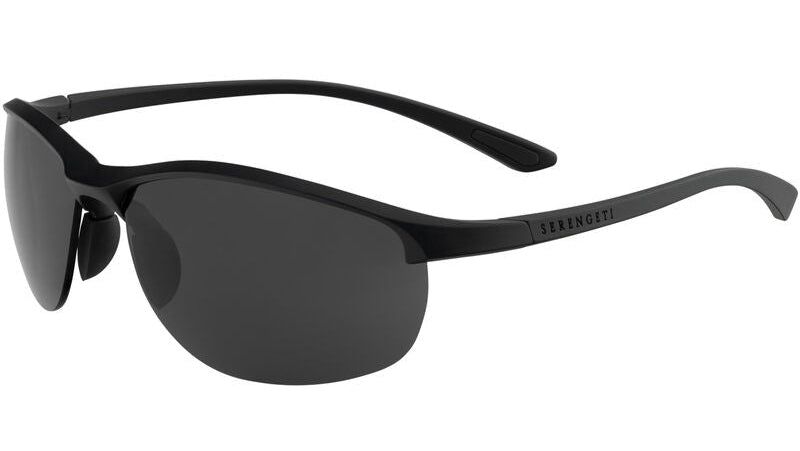 Serengeti James Polarised Shiny Black Saturn Smoke (754002)