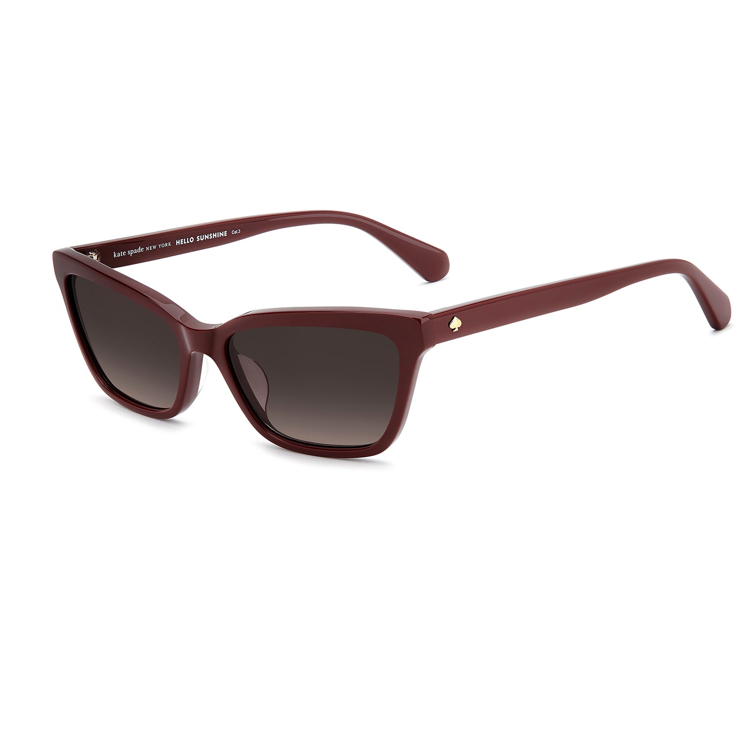 Kate Spade Aisha 2/S Burgundy/Gold Brown Gradient KS208434 6K3 HA (55)