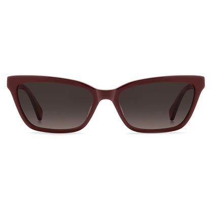 Kate Spade Aisha 2/S Burgundy/Gold Brown Gradient KS208434 6K3 HA (55)