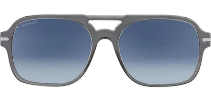 Serengeti Marco Polarised Shiny Crystal Stormy Grey Glass Blue Gradient (602004)