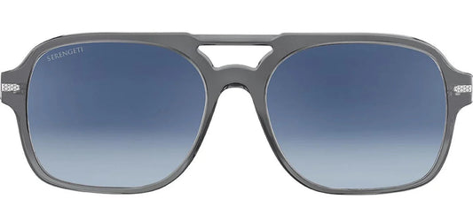 Serengeti Marco Polarised Shiny Crystal Stormy Grey Glass Blue Gradient (602004)
