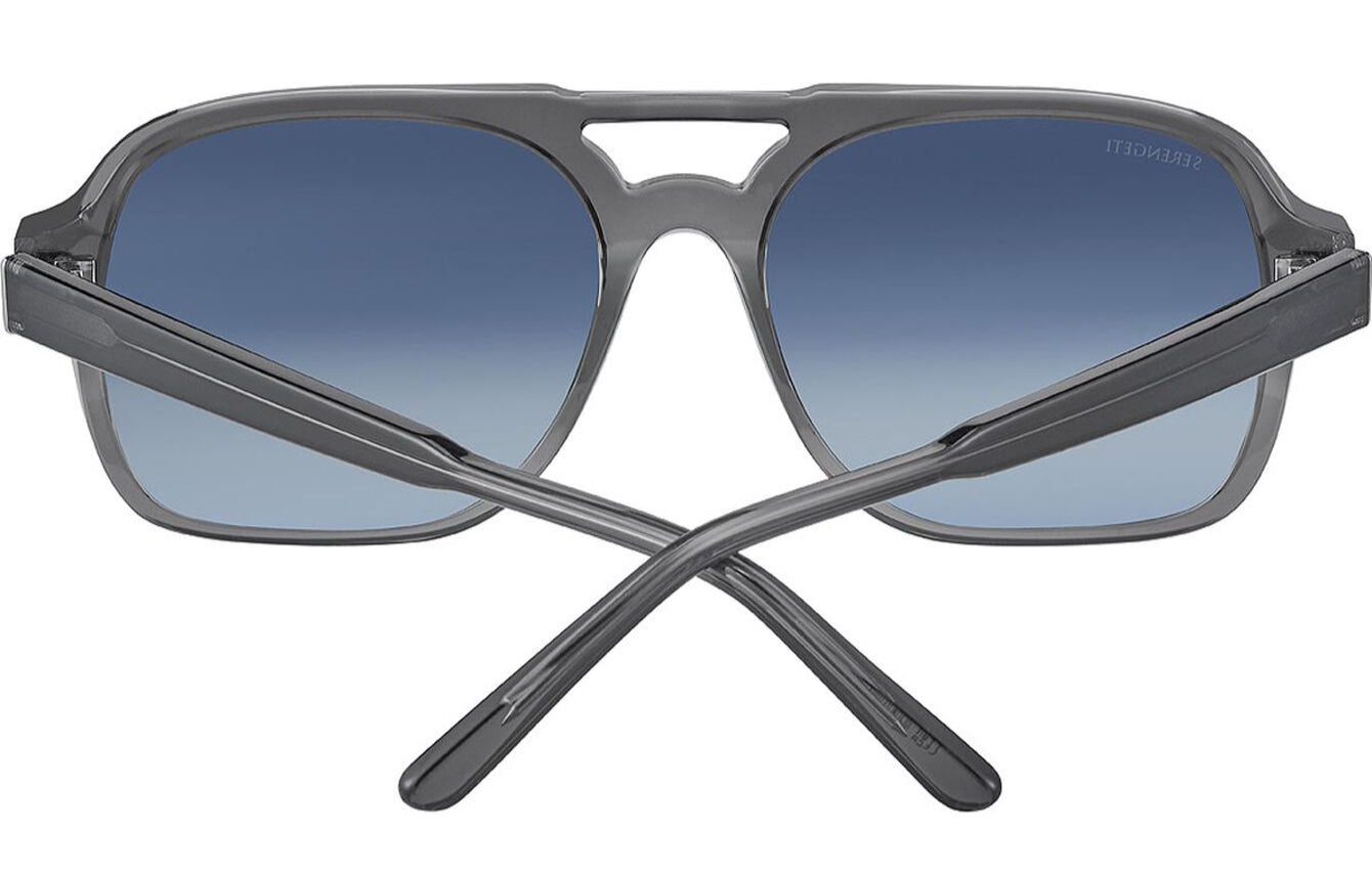 Serengeti Marco Polarised Shiny Crystal Stormy Grey Glass Blue Gradient (602004)