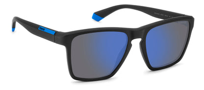 Polaroid 2167/S Polarised Matte Black Blue Mirror (2167/S 0VK 5X)