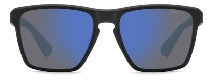 Polaroid 2167/S Polarised Matte Black Blue Mirror (2167/S 0VK 5X)