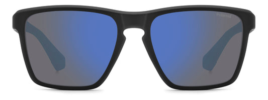 Polaroid 2167/S Polarised Matte Black Blue Mirror (2167/S 0VK 5X)