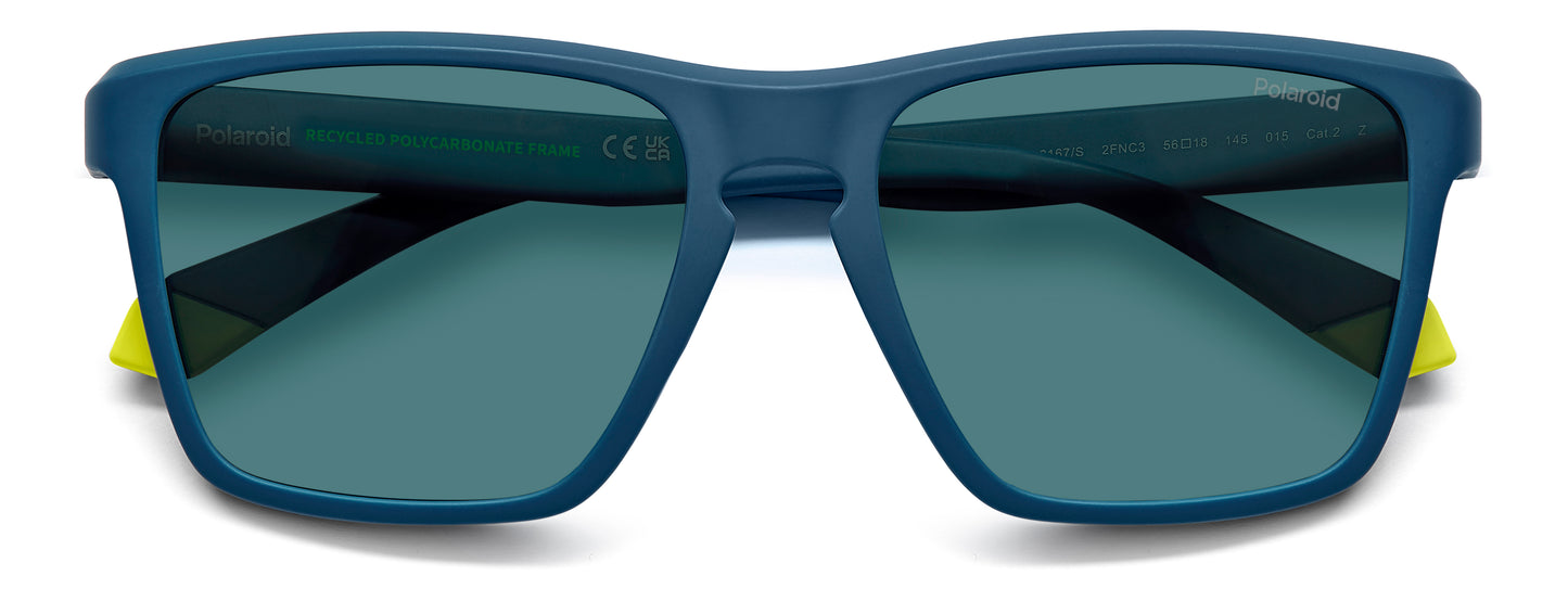 Polaroid 2167/S Polarised Matte Blue Blue (2167/S 2FN C3)