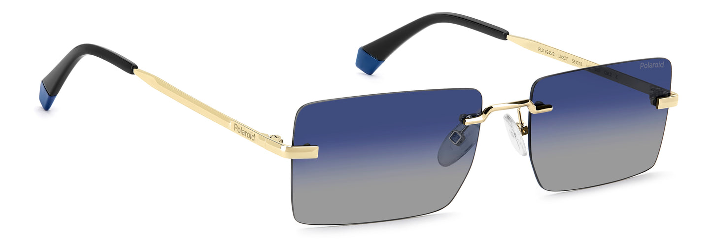 Polaroid 6245/S Polarised Gold Blue Gradient (6245/S LKS Z7)