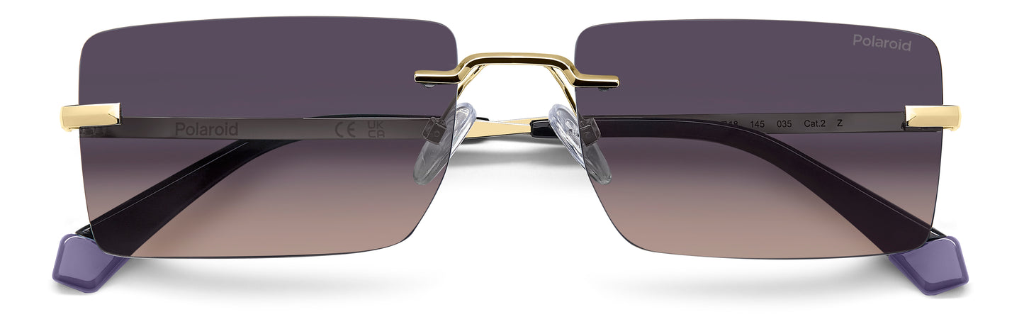 Polaroid 6245/S Polarised Gold Violet Gradient (6245/S 59E XW)