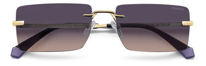 Polaroid 6245/S Polarised Gold Violet Gradient (6245/S 59E XW)