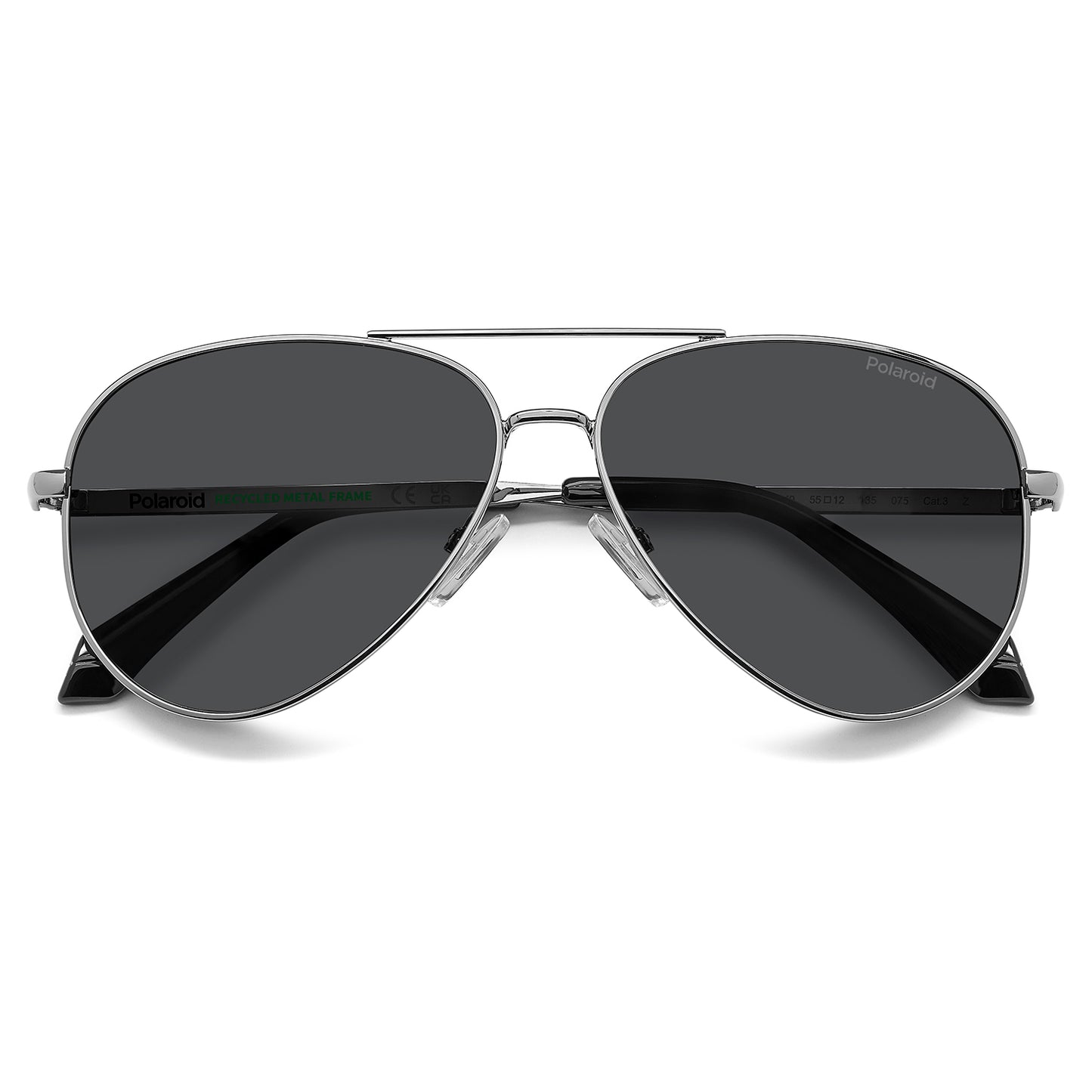Polaroid Kids 8073/S Polarised Ruthenium/Grey Grey PLD 8073/S GUA M9 (55)