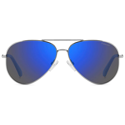 Polaroid Kids 8073/S Polarised Ruthenium/Blue Blue Mirror PLD 8073/S V84 5X (55)