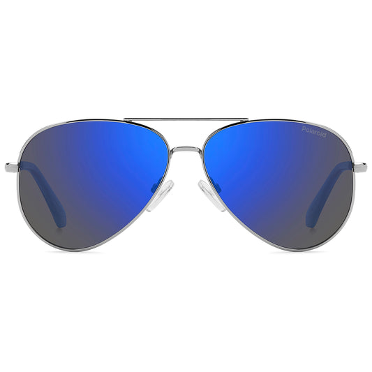 Polaroid Kids 8073/S Polarised Ruthenium/Blue Blue Mirror PLD 8073/S V84 5X (55)
