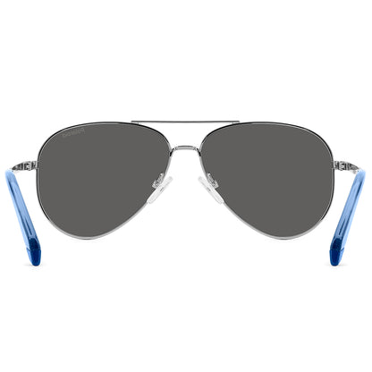 Polaroid Kids 8073/S Polarised Ruthenium/Blue Blue Mirror PLD 8073/S V84 5X (55)