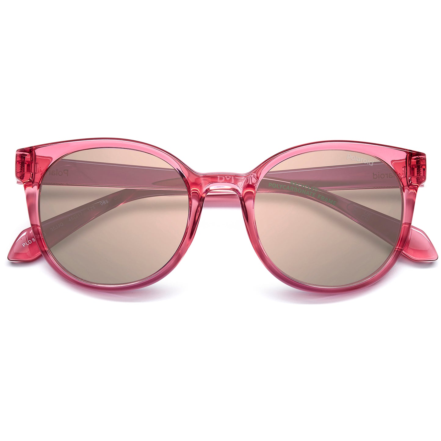 Polaroid Kids 8076/S Polarised Pink Rose Gold Mirror PLD 8076/S 35J JQ (45)