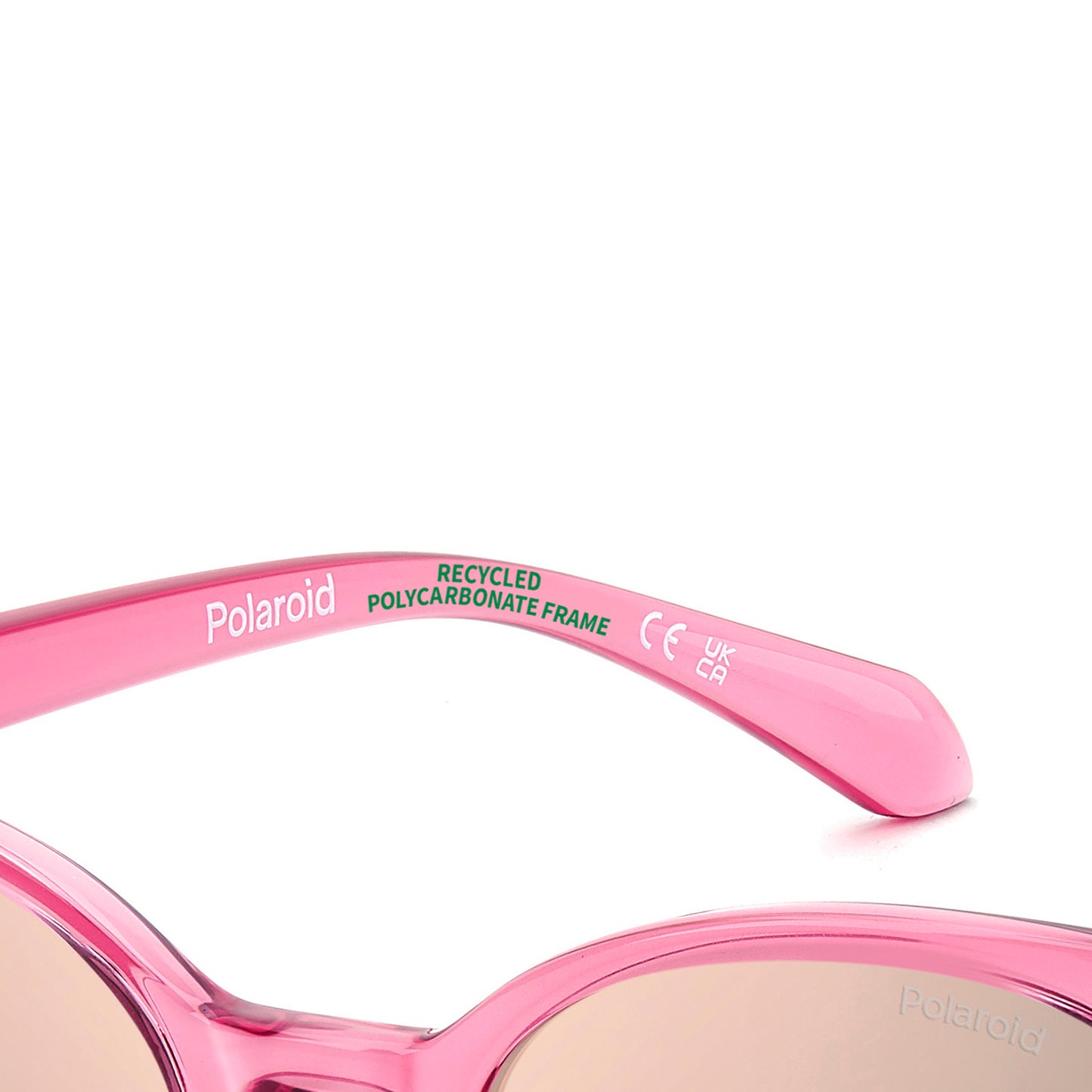 Polaroid Kids 8076/S Polarised Pink Rose Gold Mirror PLD 8076/S 35J JQ (45)