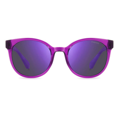 Polaroid Kids 8076/S Polarised Fushia Violet Mirror PLD 8076/S MU1 MF (45)