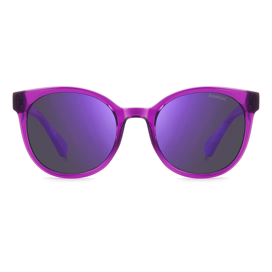 Polaroid Kids 8076/S Polarised Fushia Violet Mirror PLD 8076/S MU1 MF (45)