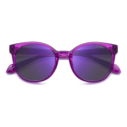 Polaroid Kids 8076/S Polarised Fushia Violet Mirror PLD 8076/S MU1 MF (45)
