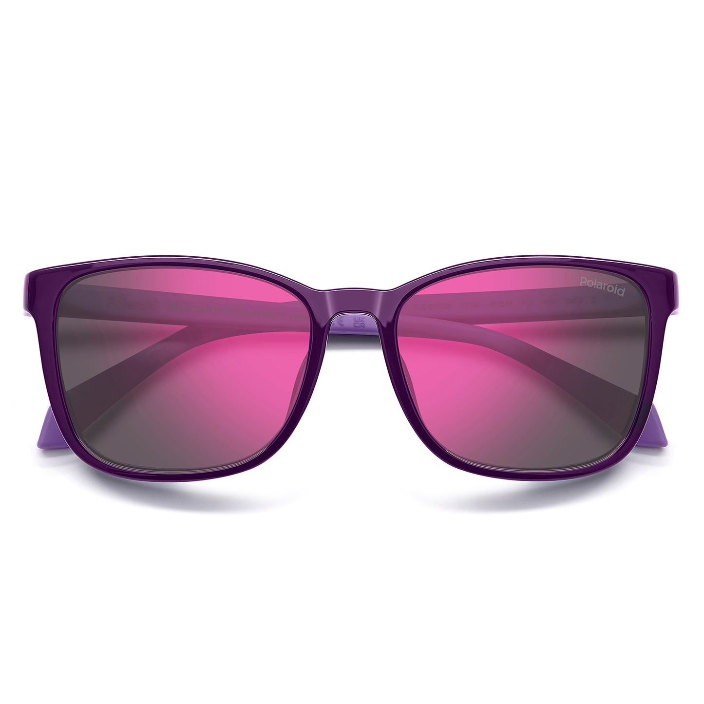 Polaroid Kids 8077/S Polarised Plum Pink Mirror PLD 8077/S 0T7 AI (49)