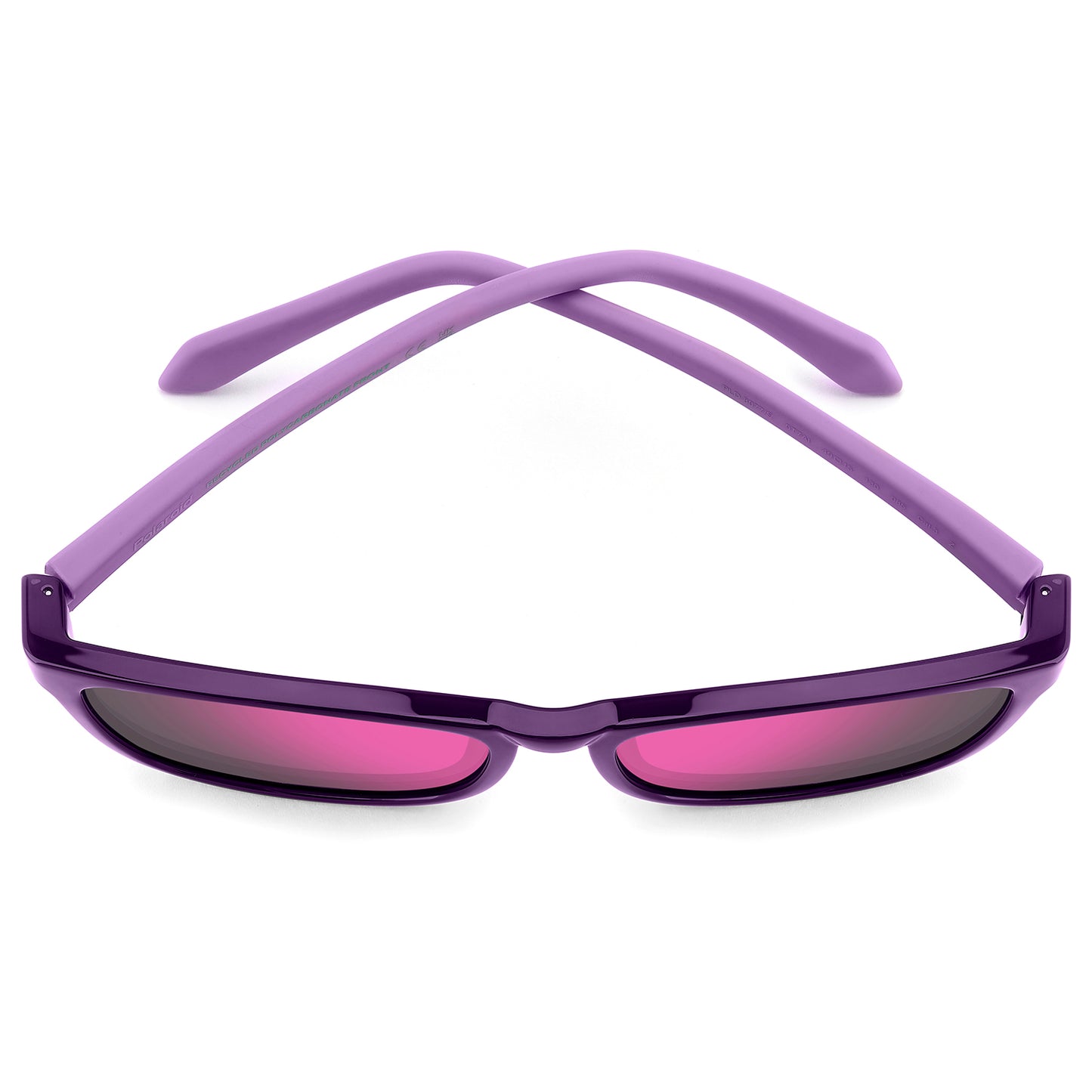 Polaroid Kids 8077/S Polarised Plum Pink Mirror PLD 8077/S 0T7 AI (49)