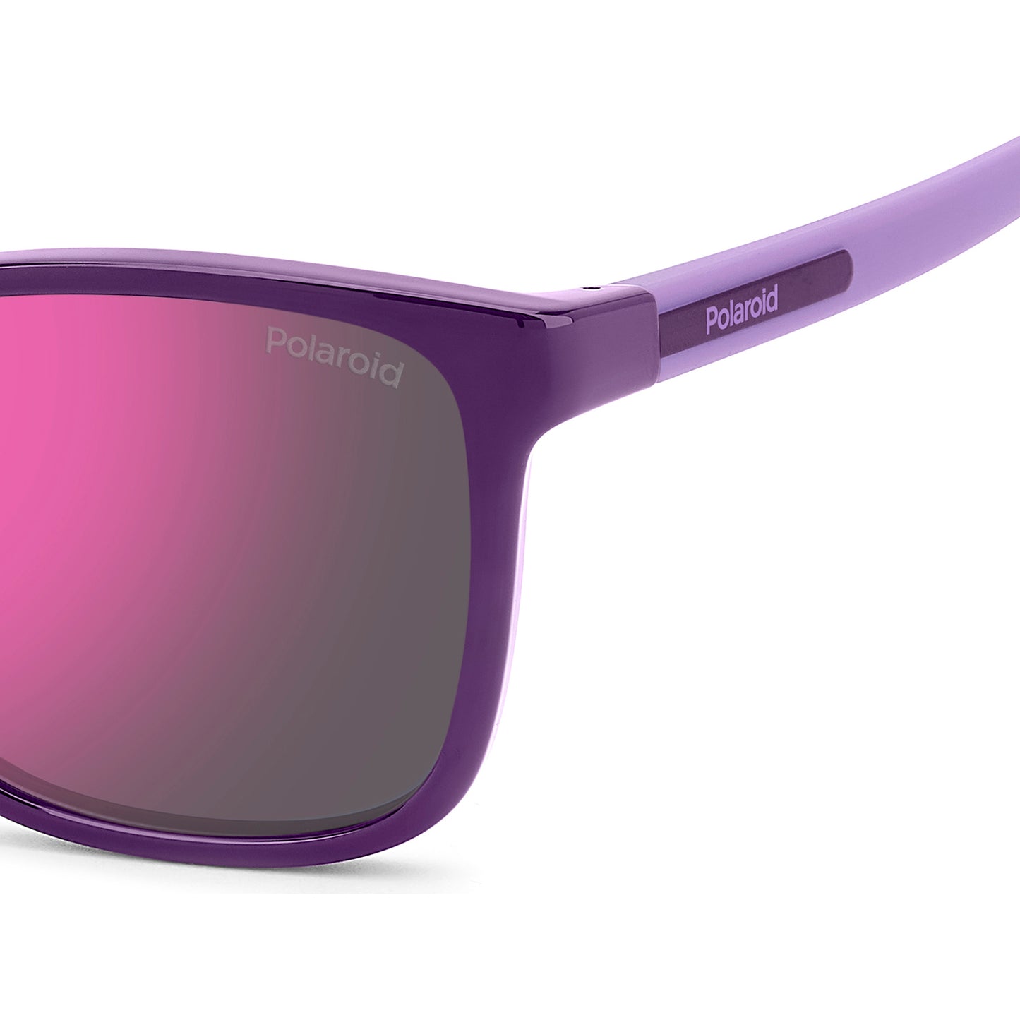 Polaroid Kids 8077/S Polarised Plum Pink Mirror PLD 8077/S 0T7 AI (49)