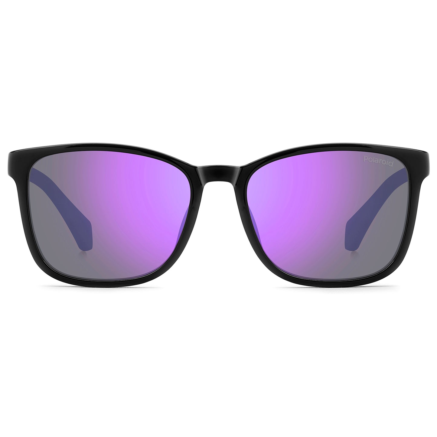 Polaroid Kids 8077/S Polarised Black/Lilac Violet Mirror PLD 8077/S 1X2 MF (49)