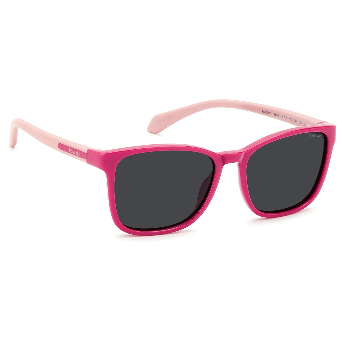Polaroid Kids 8077/S Polarised Pink Grey PLD 8077/S 35J M9 (49)