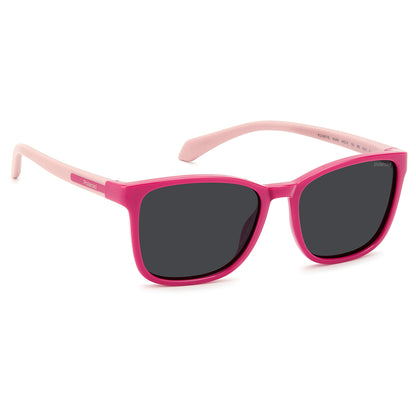 Polaroid Kids 8077/S Polarised Pink Grey PLD 8077/S 35J M9 (49)