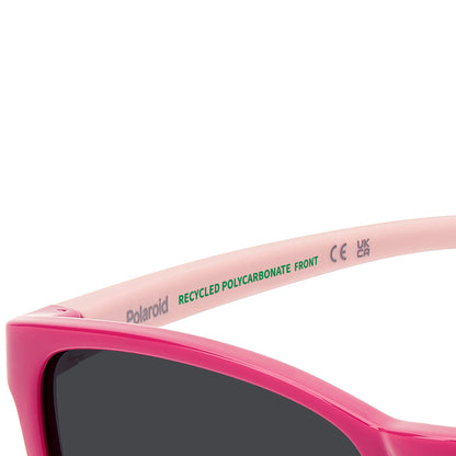 Polaroid Kids 8077/S Polarised Pink Grey PLD 8077/S 35J M9 (49)