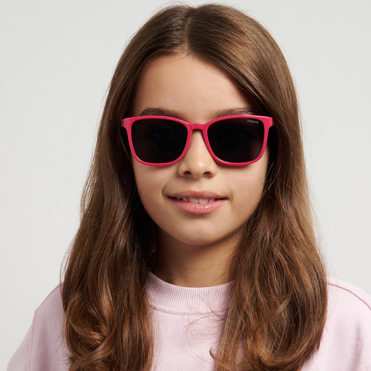 Polaroid Kids 8077/S Polarised Pink Grey PLD 8077/S 35J M9 (49)
