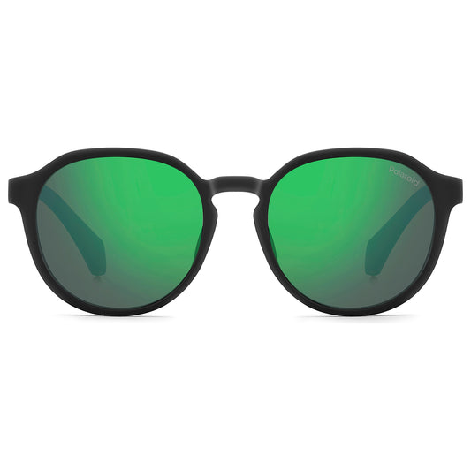 Polaroid Kids 8078/S Polarised Matte Black Green Mirror PLD 8078/S 003 5Z (47)