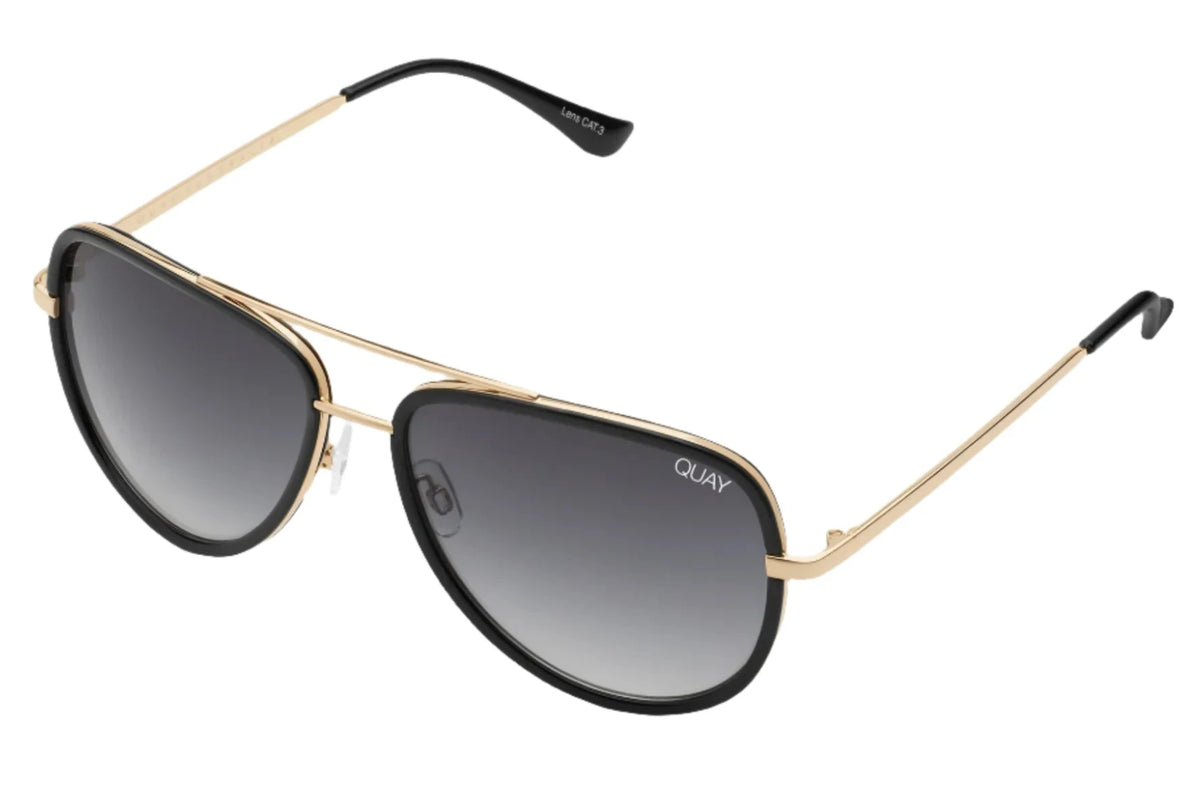 Quay All In Quay All In Medium 01 Sunglasses | Black Smoke Polarised – Great ...