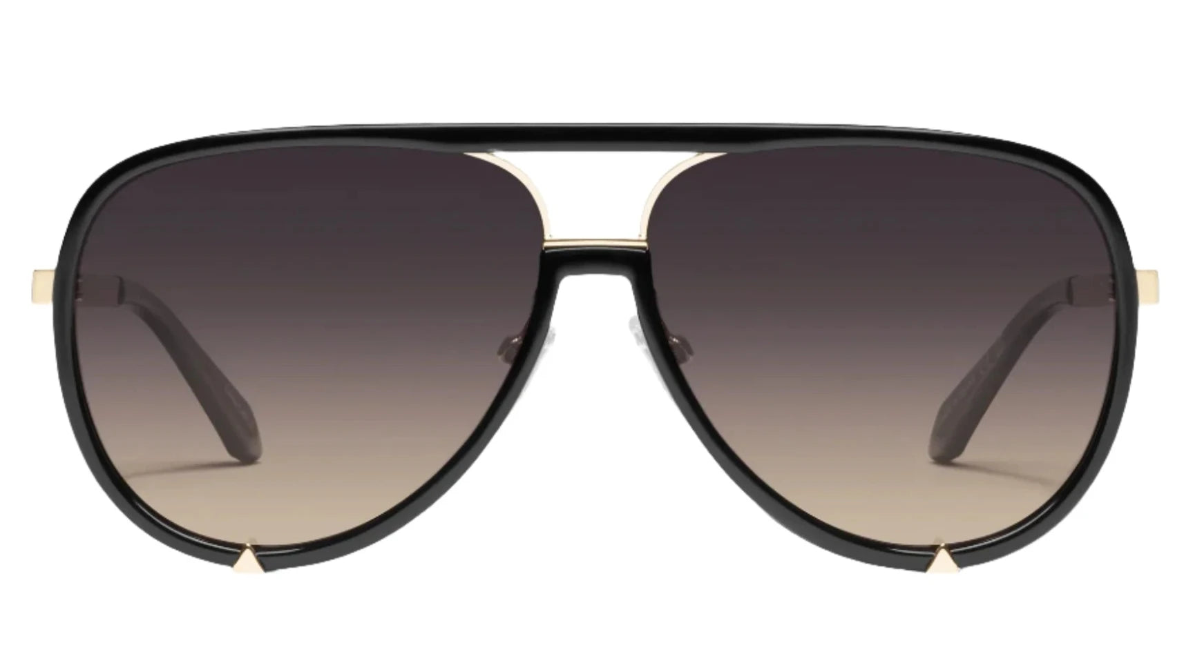 Quay High Profile Black Gold Smoke Taupe Polarised (High Profile 02)