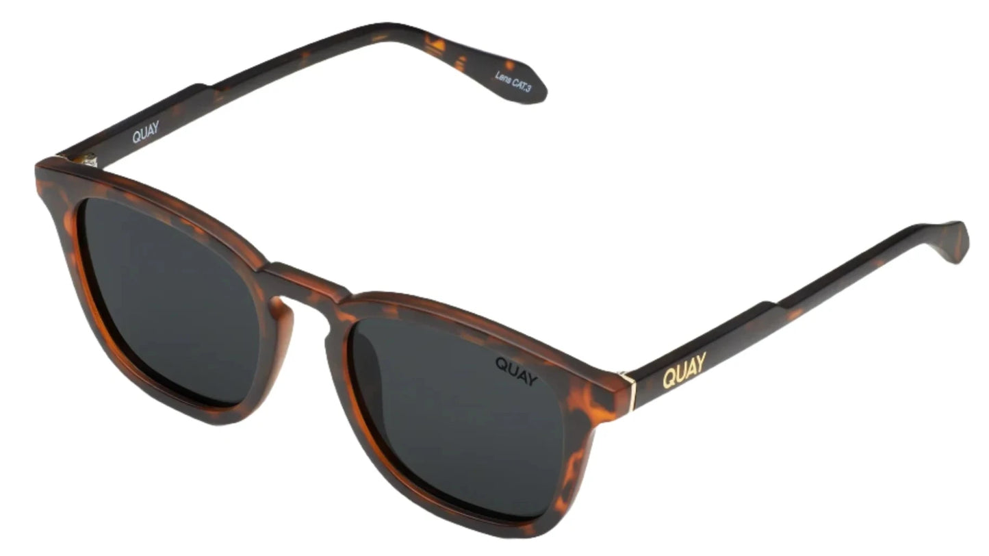 Quay Jackpot Matte Tortoise Smoke Polarised (Jackpot 01)