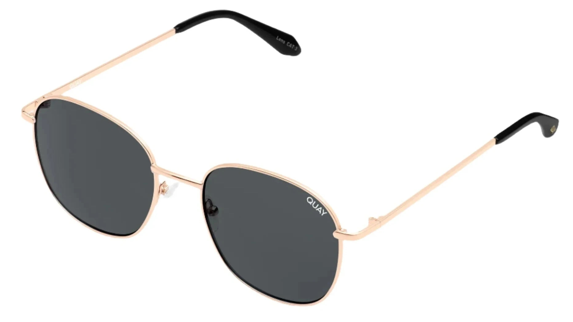Quay Eyewear Jezabell Gold Smoke Sunglasses QUAY Women's Jezabell