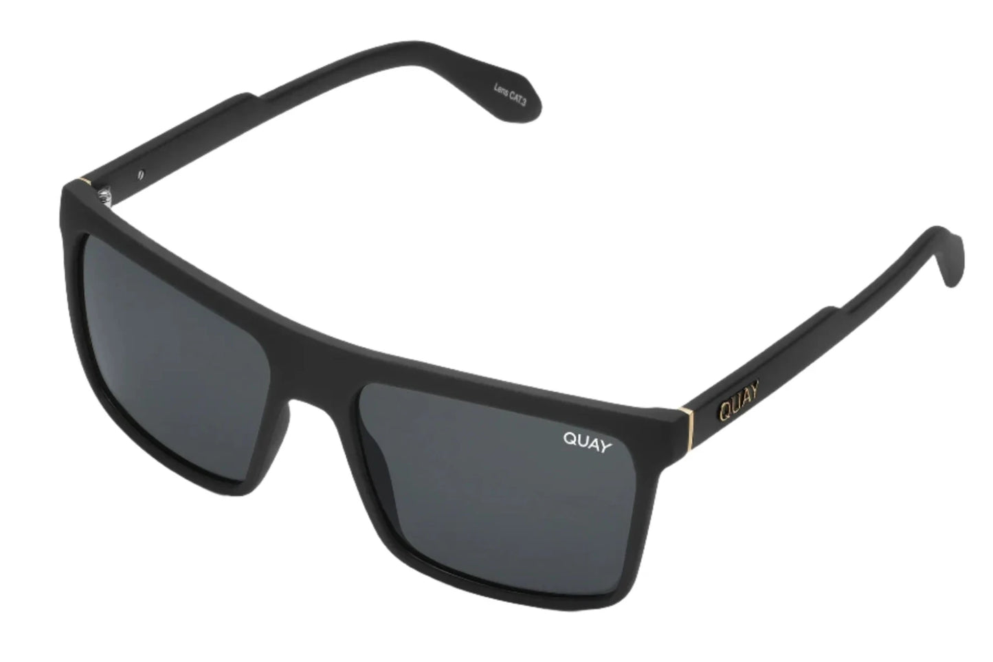 Quay Let It Run Matte Black Smoke Polarised (Let It Run 02)