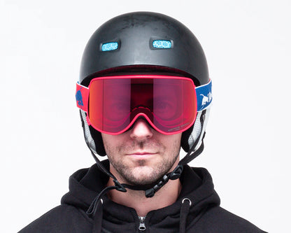 Red Bull Spect Magnetron Eon Red Burgundy Snow Mirror (Eon 014)