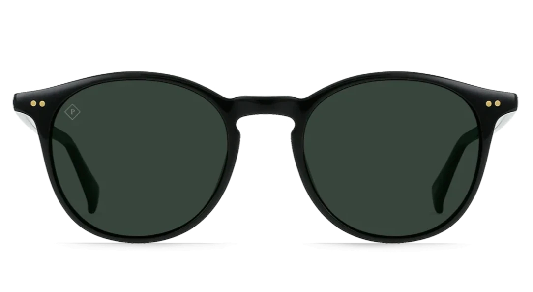 Raen Basq Recycled Black Green Polarised (Basq 02)