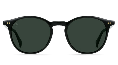 Raen Basq Recycled Black Green Polarised (Basq 02)