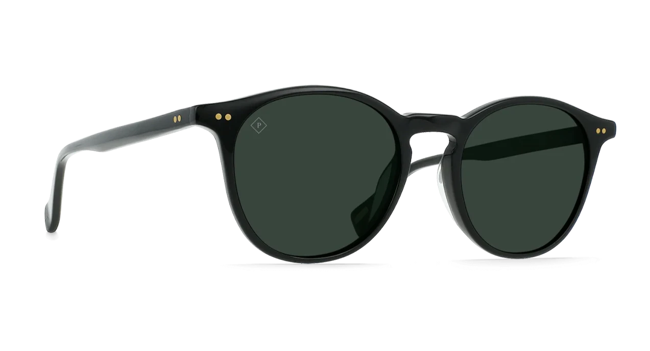 Raen Basq Recycled Black Green Polarised (Basq 02)