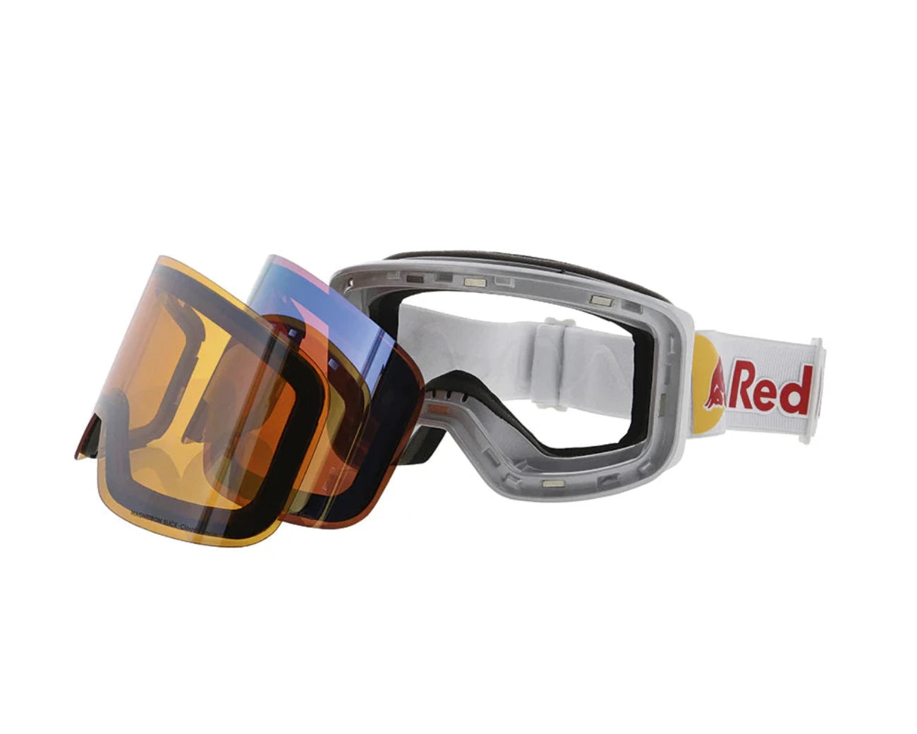 Red Bull Spect Magnetron Slick Silver Rose/Dusk Blue Snow Mirror (Slick 004)