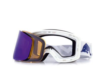 Red Bull Spect Magnetron Slick White Blue Snow Mirror (Slick 008)