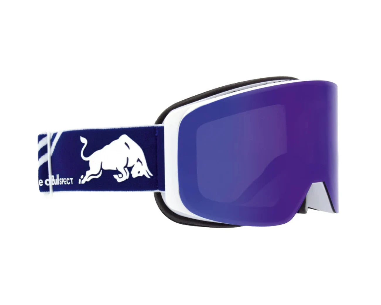 Red Bull Spect Magnetron Slick White Blue Snow Mirror (Slick 008)