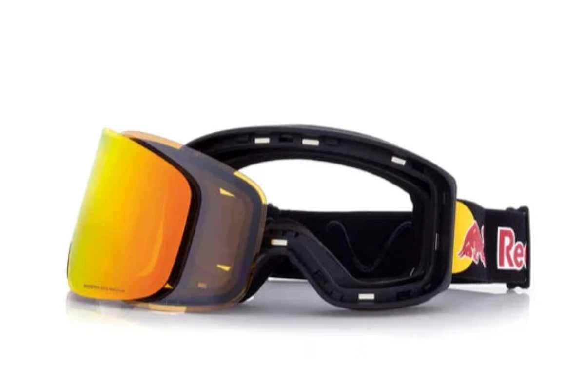 Red Bull Spect Magnetron Slick Black Red Snow Mirror (Slick 009)