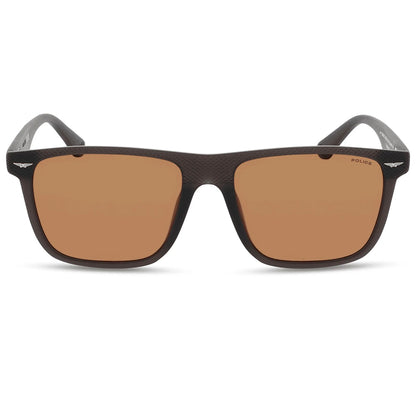 Police Gator 2 Polarised Matte Grey Brown SPLE02 868P (57)
